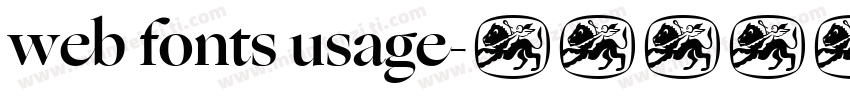 web fonts usage字体转换